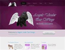 Tablet Screenshot of angelsunderourwings.com